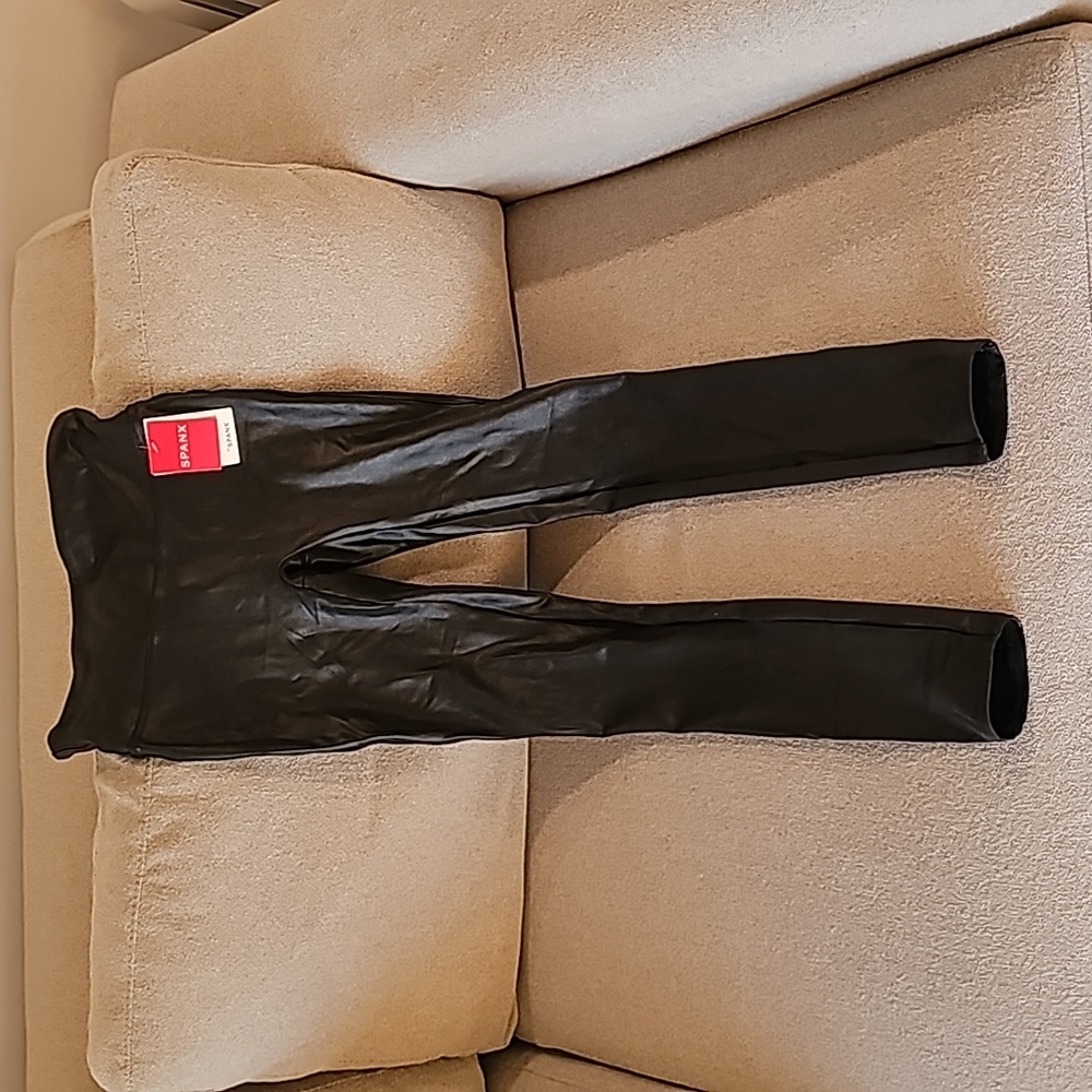 NEW Spanx Faux Leather Leggings Small